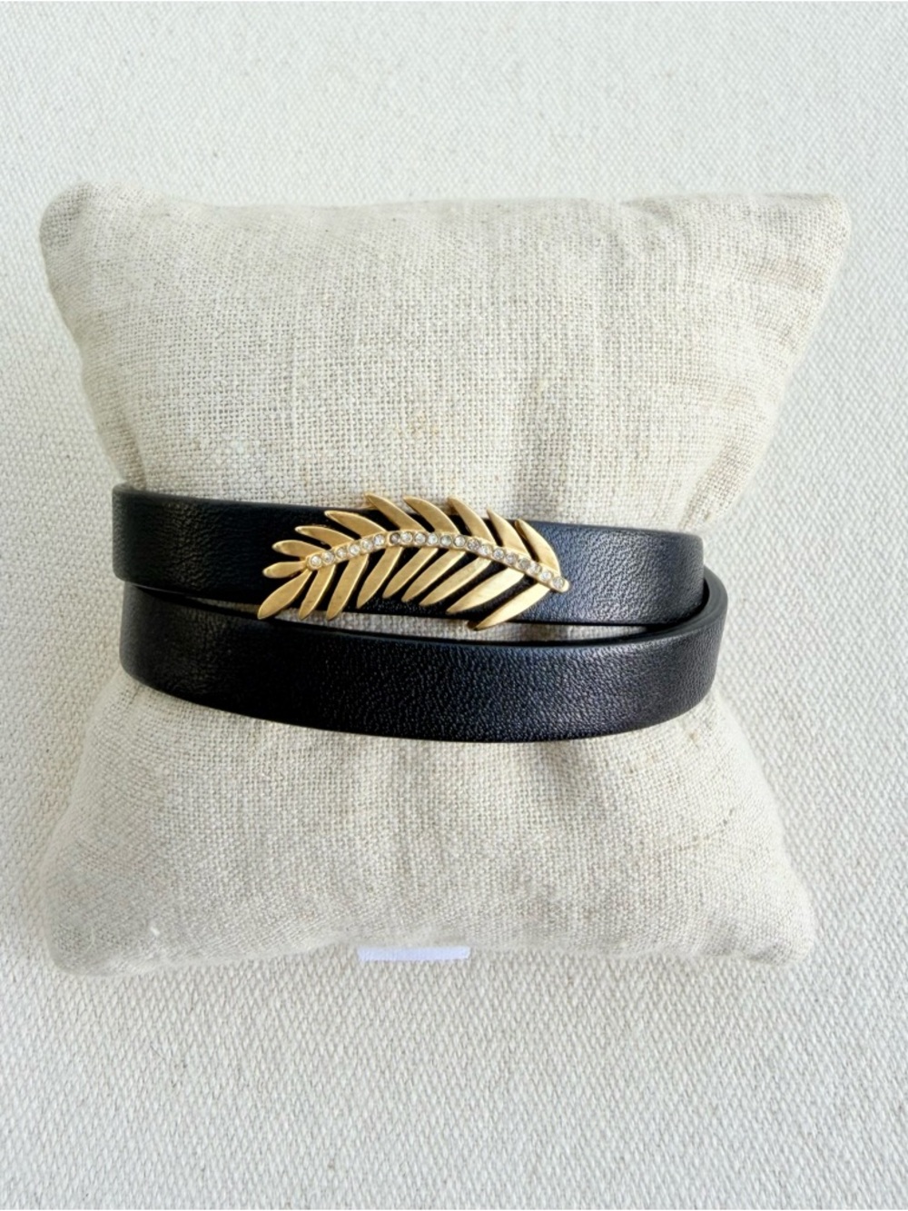 *Gold Palm Leaf Bracelet Charm Set* KEEP COLLECTIVE Retired Double Band